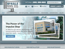 Tablet Screenshot of mchalesign.com